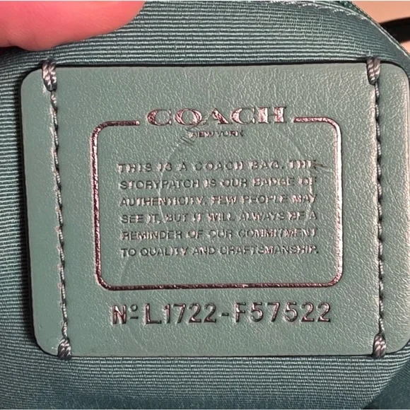 Coach City Zip Blue Leather Tote - Picture 3 of 6